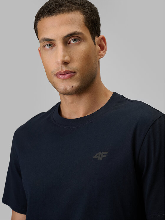 4F 4F T-Shirt casual Granatowy Regular Fit