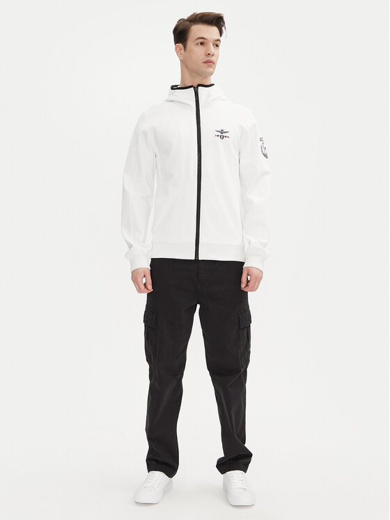Aeronautica Militare Aeronautica Militare Kurtka przejściowa 251AF497F559 Biały Regular Fit