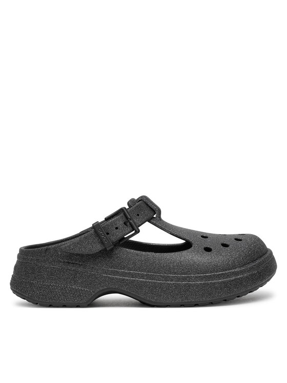 Crocs Šľapky Classic Mary Jane Glitter Clog 210737 Sivá