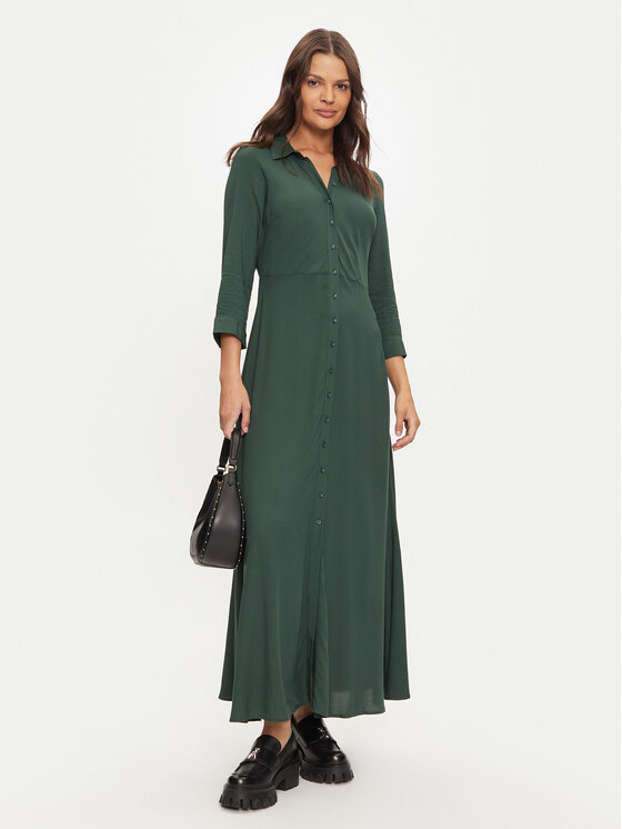 YAS YAS Haljina košulja Savanna 26022663 Zelena Loose Fit