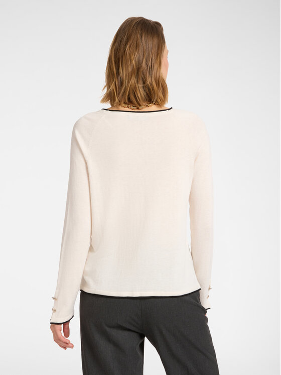 Elena Mirò Elena Mirò Maglione M521Z000662N002 Bianco Regular Fit