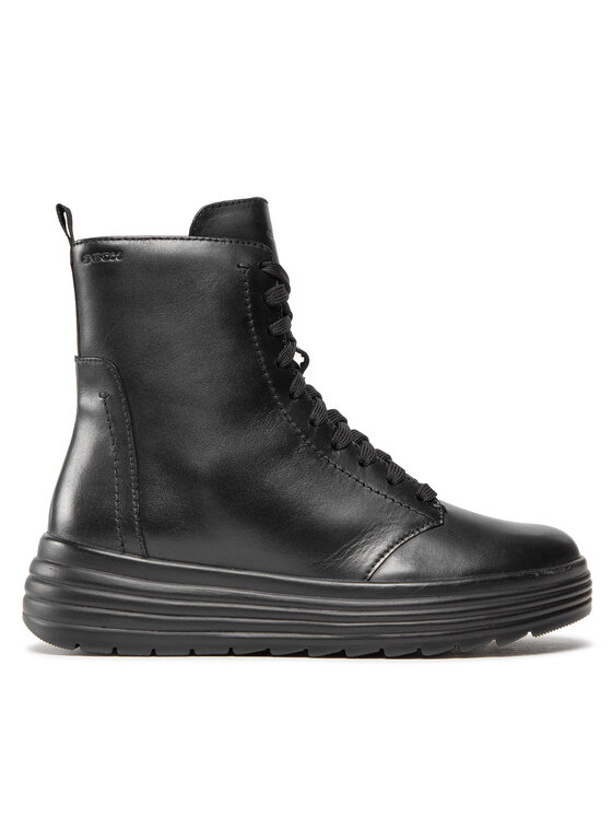 Geox Geox Schnürschuhe D Phaolae A D16FDA 00043 C9999 Schwarz