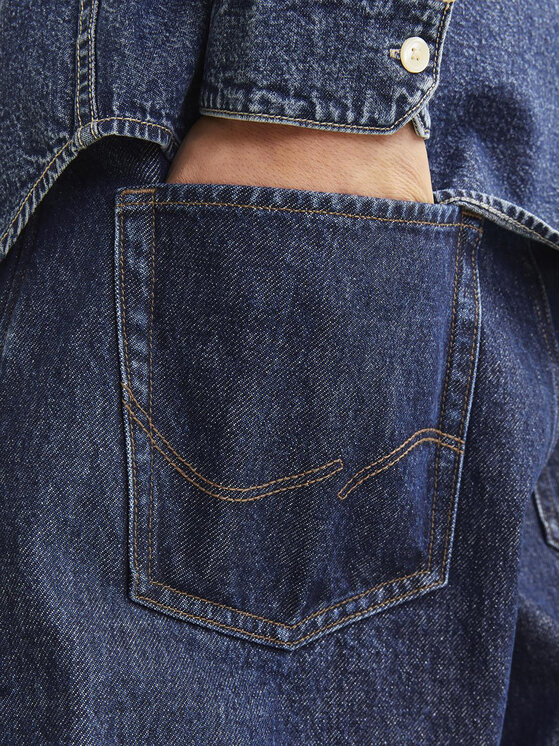 Jack&Jones Jack&Jones Jeans hlače Alex 12258559 Mornarsko modra Baggy Fit