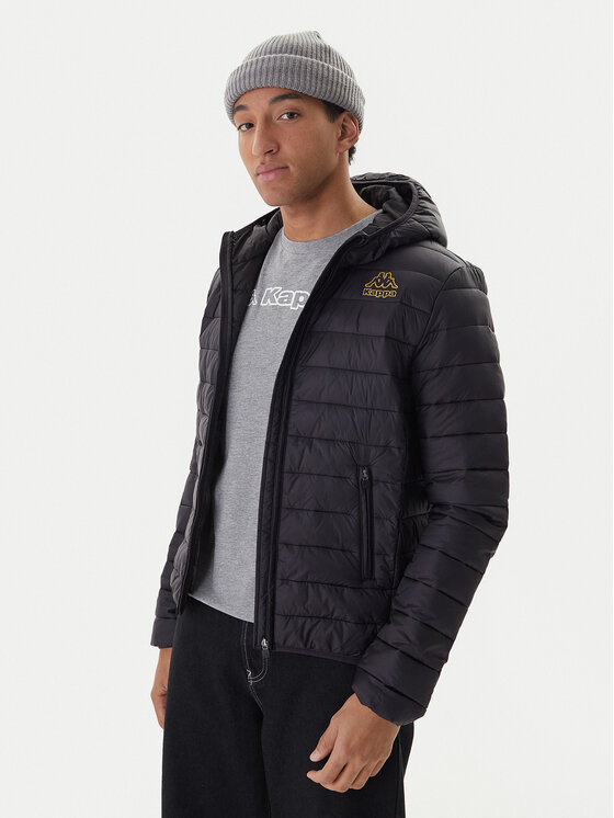 Kappa Kappa Geacă Logo Astrom 34243TW Negru Slim Fit