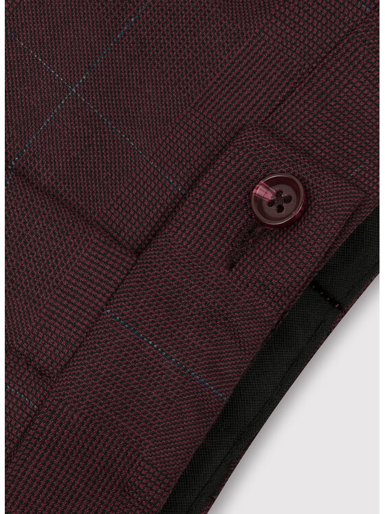 Pako Lorente Pako Lorente Spodnie garniturowe P22WF-6G-003 Bordowy Slim Fit
