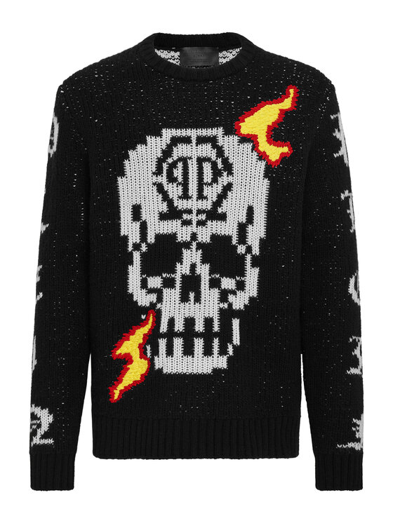 PHILIPP PLEIN PHILIPP PLEIN Longsleeve 1575 Nero Regular Fit