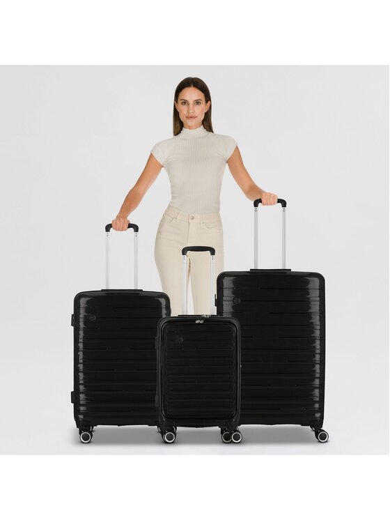 cocoono cocoono Komplet walizek 322980 Czarny