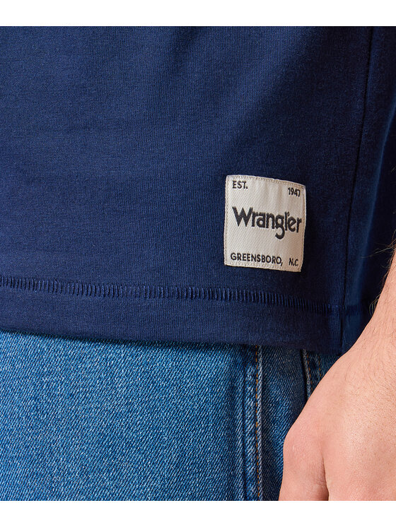 Wrangler Wrangler T-Shirt 112357358 Niebieski Relaxed Fit