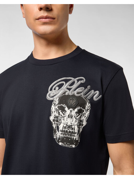 PHILIPP PLEIN PHILIPP PLEIN T-Shirt 27145 Granatowy Regular Fit