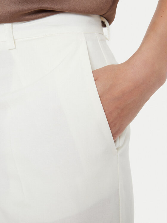 ViCOLO ViCOLO Spodnie materiałowe TB1564 Écru Regular Fit