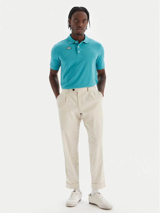 Kappa Kappa Polo majica Logo Sharas Mss 302B3D0 Turkizna Regular Fit