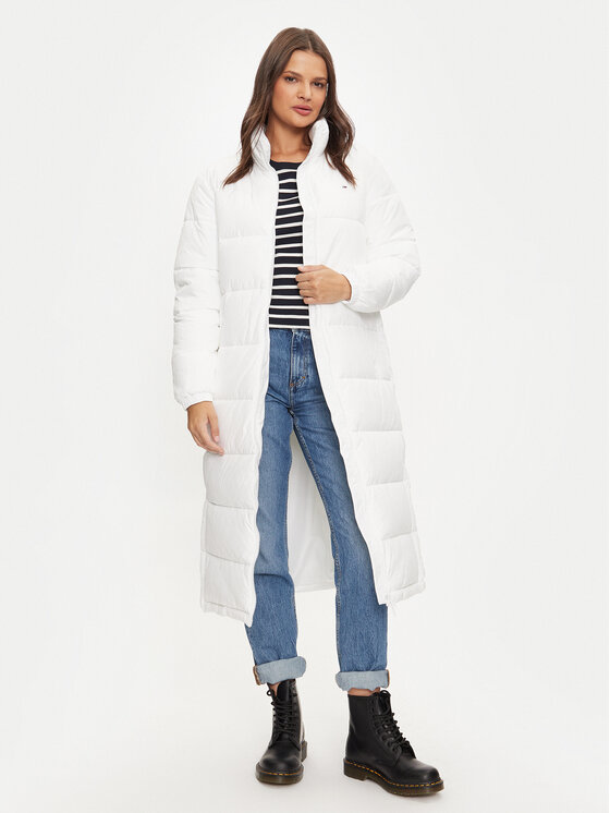 Tommy Jeans Tommy Jeans Зимно яке DW0DW19918 Бял Regular Fit