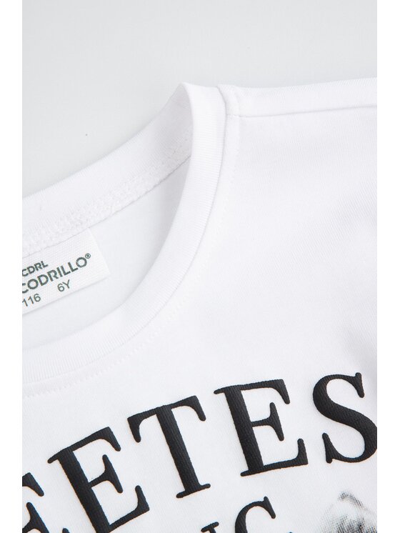 Coccodrillo Coccodrillo T-Shirt ZC5143106CGK-001 Bílá Regular Fit