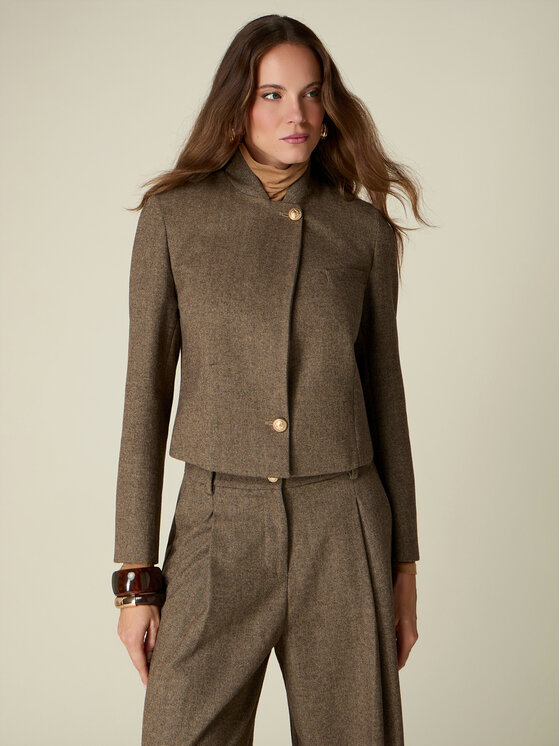 Oltre Oltre Giacca da abito Q038R004671N0V2 Marrone Regular Fit