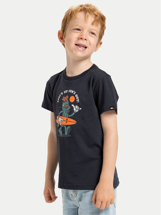 Quiksilver Quiksilver T-Shirt Ev Gone Surfing EQKZT03569 Černá Regular Fit