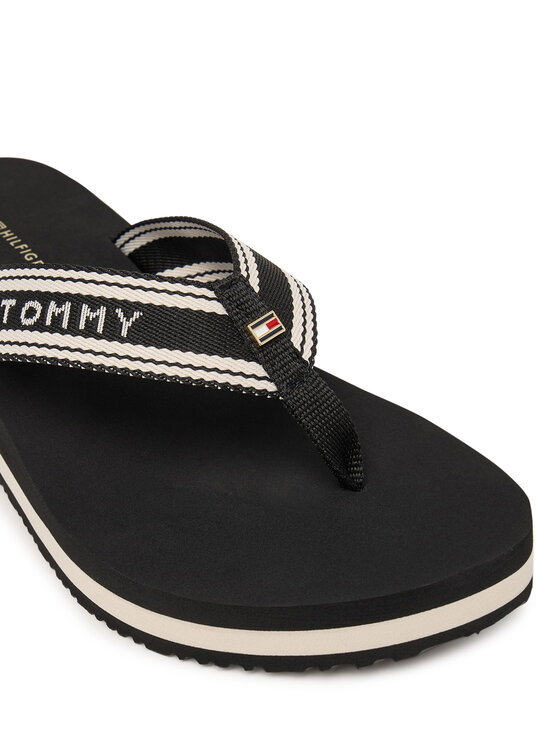 Tommy Hilfiger Tommy Hilfiger Flip flop Flag FW0FW09195 Negru