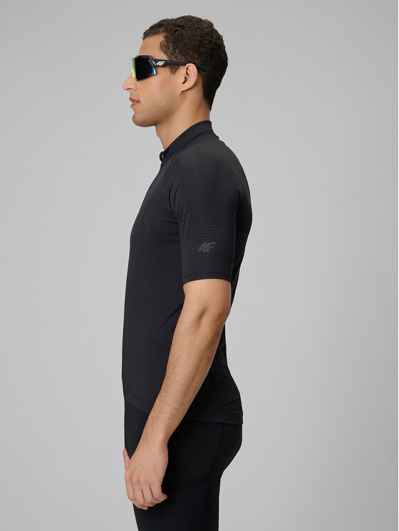 4F 4F Koszulka rowerowa ALTERNATIVE PATH Czarny Slim Fit
