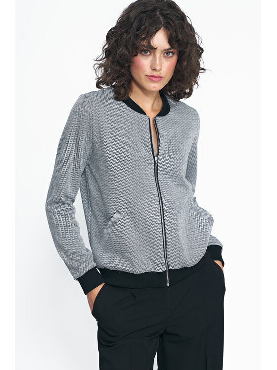 NIFE NIFE Bluza BL05 Czarny Regular Fit