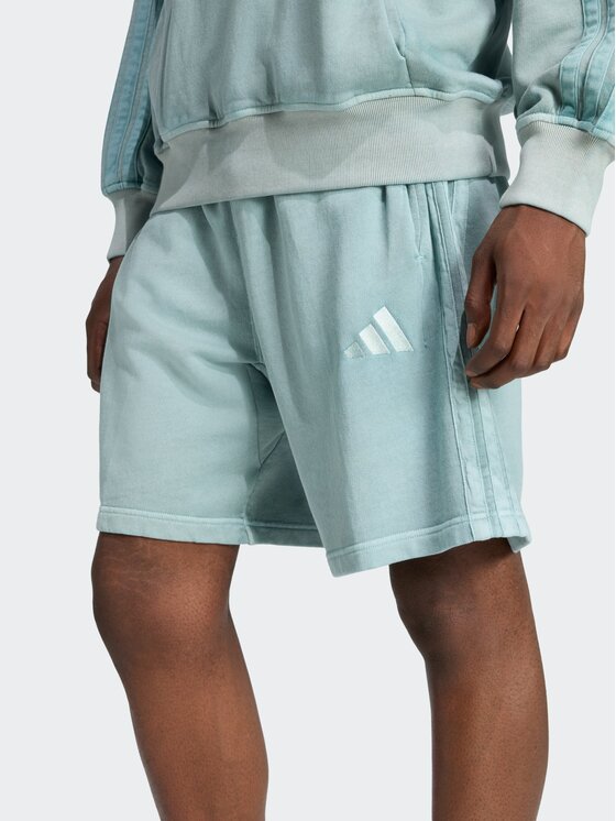 adidas adidas Szorty materiałowe 151819 Zielony Loose Fit
