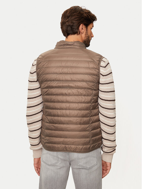 Jott Jott Kamizelka Tom P000MDOW04 Beżowy Slim Fit