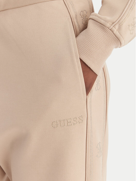 Guess Guess Teplákové kalhoty V5BB23 KCX22 Béžová Regular Fit