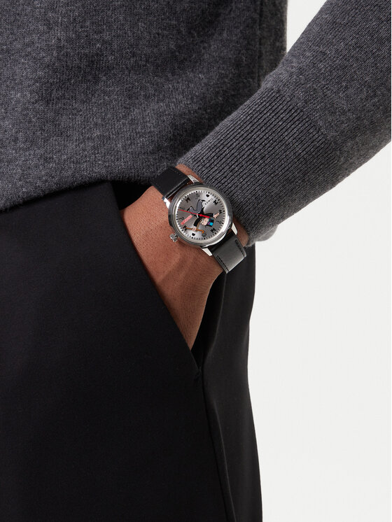 Timex Timex Ročna ura Lab Collab Automatic TW2Y46900 Črna