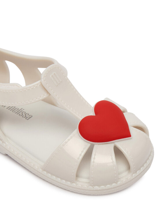 Melissa Melissa Sandales Mini Melissa Hip Heart Ballerina Bb 37783 Balts