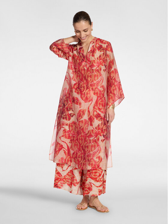 Elena Mirò Elena Mirò Camicia 7079P000289N001 Rosso Regular Fit