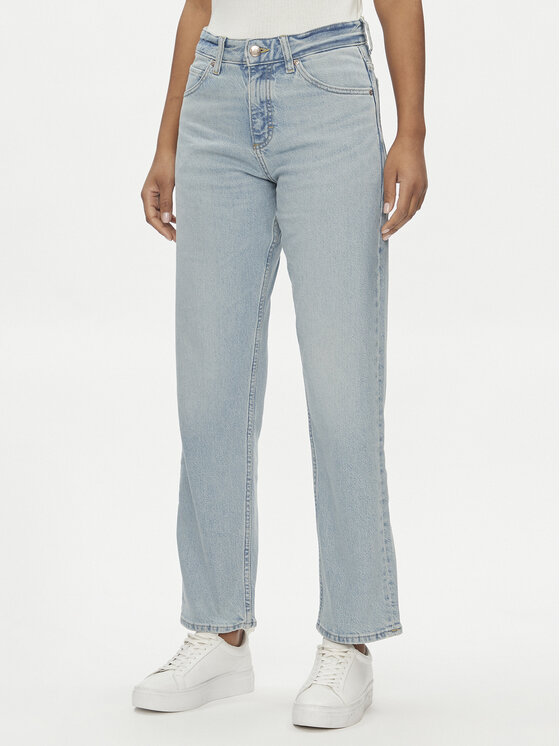 Lee Lee Τζιν Rider Classic 112346314 Μπλε Straight Fit