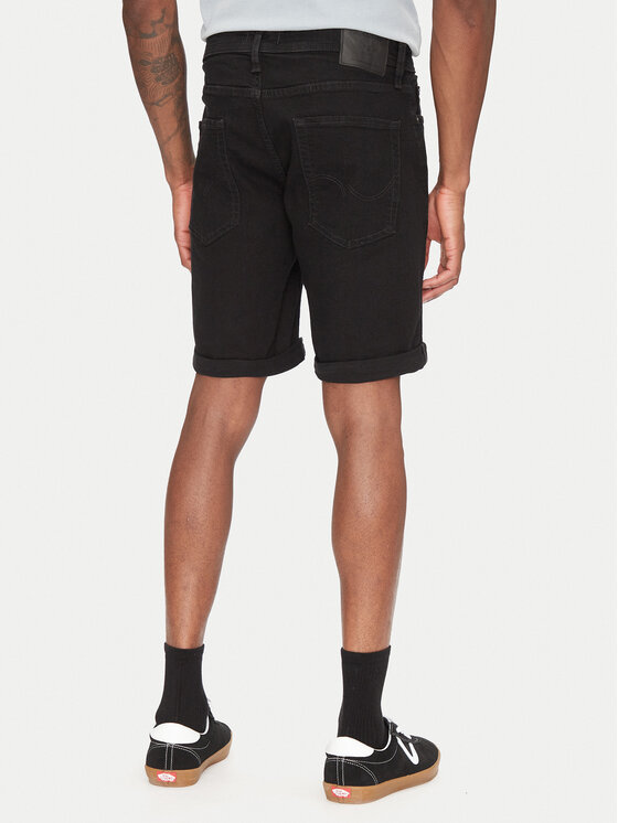 Jack & Jones Jack & Jones Szorty jeansowe Rick 12269497 Czarny Regular Fit