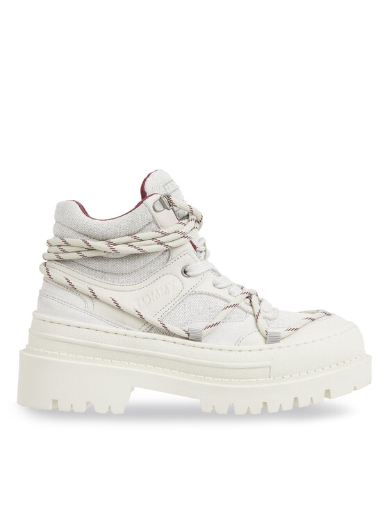 Trappers Tommy Jeans Tjw Hybrid Boot EN0EN02338 Alb