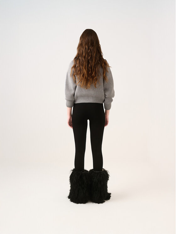 La Mania La Mania Sweter NATIE Szary Classic Fit