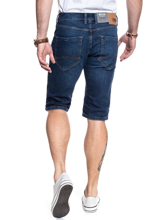 Mustang Mustang Pantaloncini di jeans HAMPTON BERMUDA Blu Regular Fit