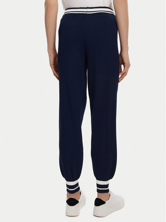 Fracomina Fracomina Pantaloni in maglia FJ25SV2001K41601 Blu scuro Regular Fit