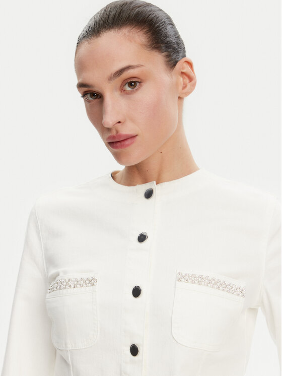Guess Guess Μπουφάν μεταβατικό 172731 Λευκό Classic Fit