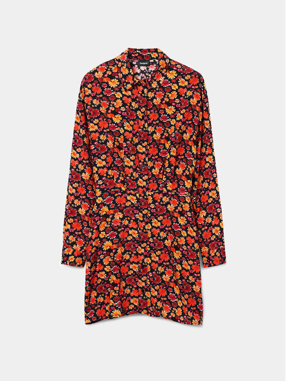 Desigual Desigual Rochie tip cămașă Yesh 24SWVW29 Portocaliu Regular Fit