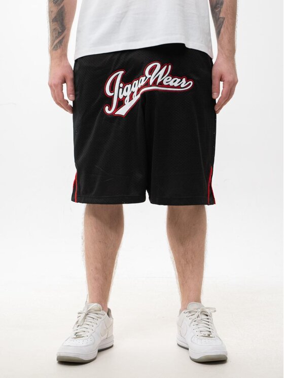 Szorty sportowe, rozmiar S, Czarne, Krótkie Spodenki Dresowe Czarne Białe Jigga Wear Basketball Koszykówka 3XL