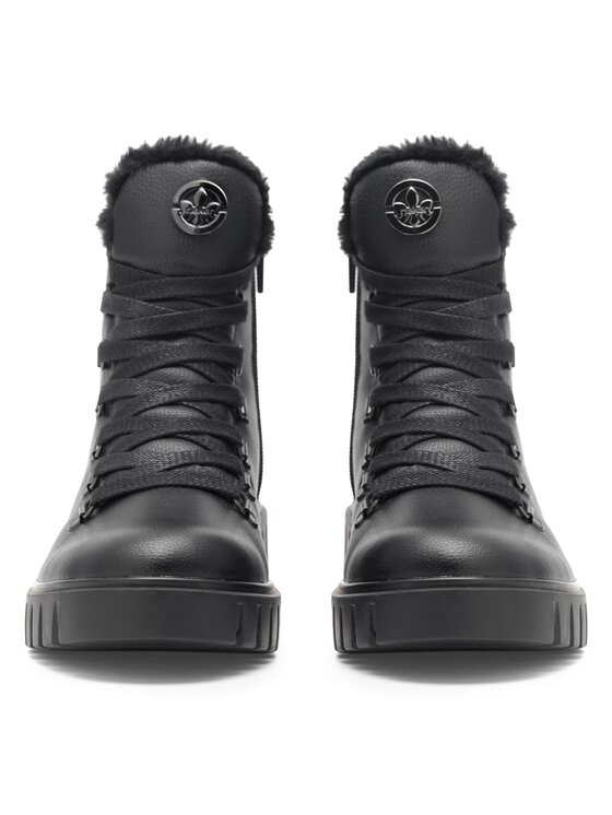 Rieker Rieker Schnürschuhe Y3432-00 Schwarz