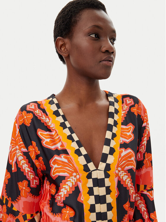 Maaji Maaji Pludmales kleita Racing Palms Joypop PT2529CPO003 Oranžs Regular Fit