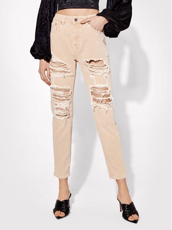 Jeans Vera 1 Beige Relaxed Fit