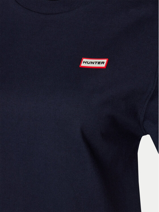 Hunter Hunter T-krekls HARU0006242 Tumši zils Regular Fit