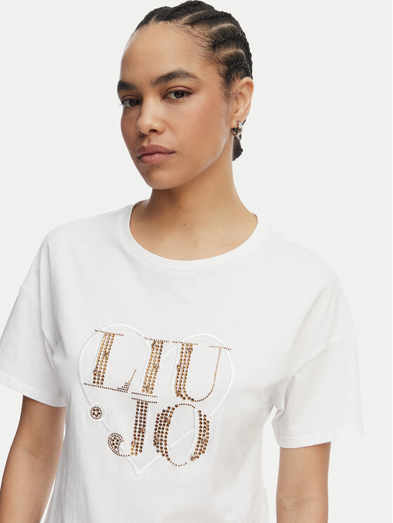 Liu Jo Liu Jo T-shirt WA6489 JS923 Bijela Regular Fit