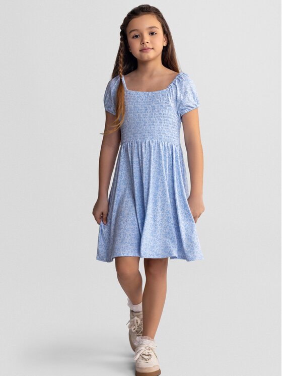 minoti minoti Sukienka codzienna 30DRESS166 Błękitny Regular Fit