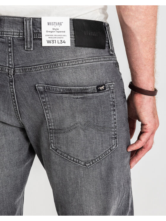 Mustang Mustang Jeansy OREGON TAPERED Czarny Slim Fit