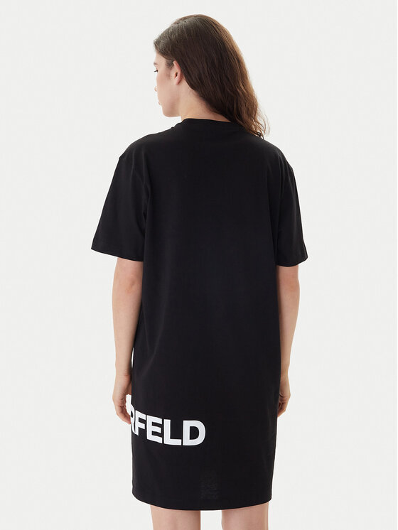 Karl Lagerfeld Jeans Karl Lagerfeld Jeans Rochie de zi B1W13054 Negru Regular Fit