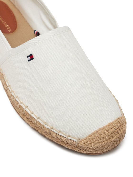 Tommy Hilfiger Tommy Hilfiger Espadrilles Flag Canvas Espadrille FW0FW08541 Écru