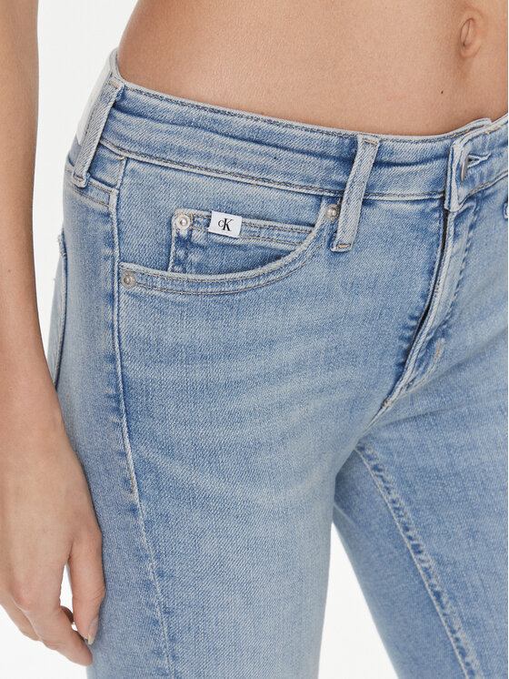 Calvin Klein Jeans Calvin Klein Jeans Jeans hlače J20J222444 Modra Skinny Fit