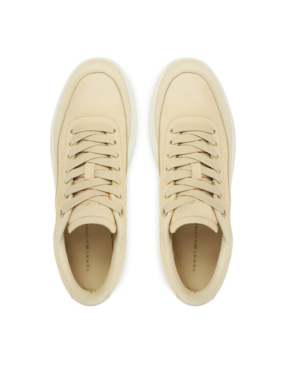 Tommy Hilfiger Tommy Hilfiger Sneakersy Modern Court Sneaker Nubuck FW0FW08462 Beżowy
