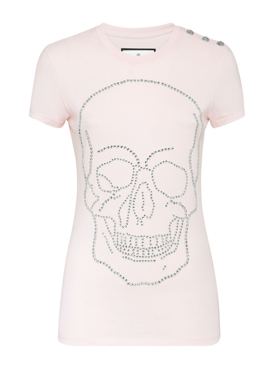 PHILIPP PLEIN PHILIPP PLEIN T-Shirt 8021 Różowy Regular Fit