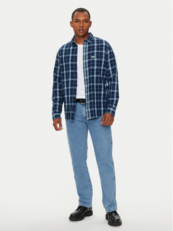 Wrangler Wrangler Koszula 112357231 Niebieski Regular Fit